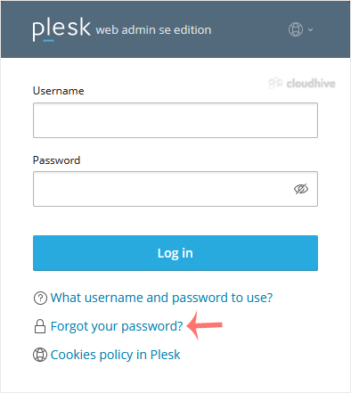 How to Reset a Plesk's Account Password