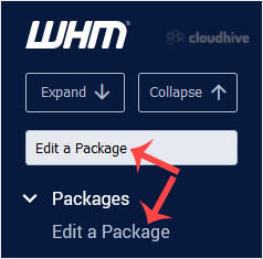 How to Edit a Hosting Package in WHM